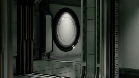 Clean-sterile-futuristic-science-fiction-interior-of-a-laboratory-or-spaceship